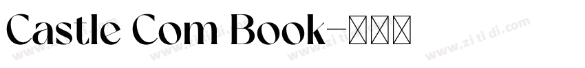 Castle Com Book字体转换